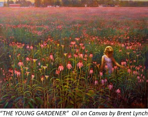 The Young Gardener by Brent Lynch with caption